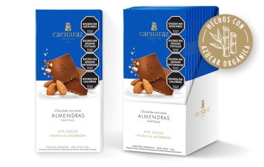 Chocolate Cachafaz Leche y almendras