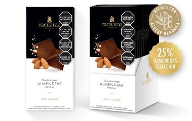 Chocolate cachafaz Almendras 62%cacao